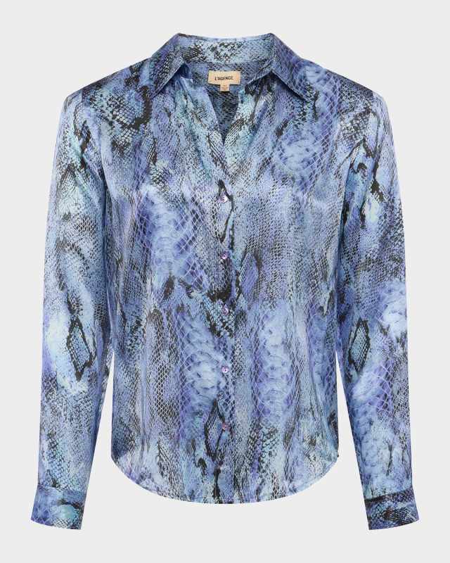 Tyler Snake Silk Blouse
